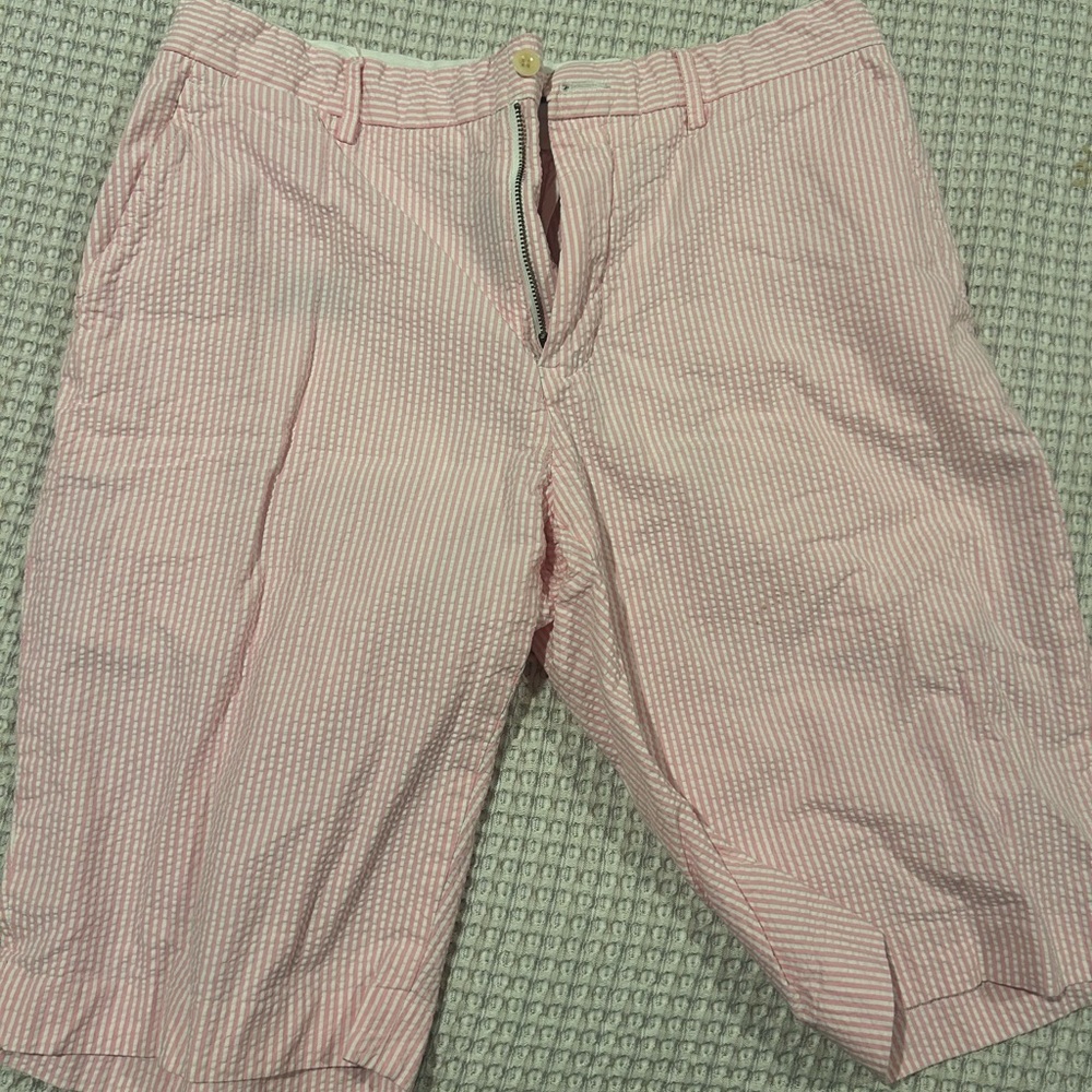 Ralph Lauren Men's Pink Striped Shorts